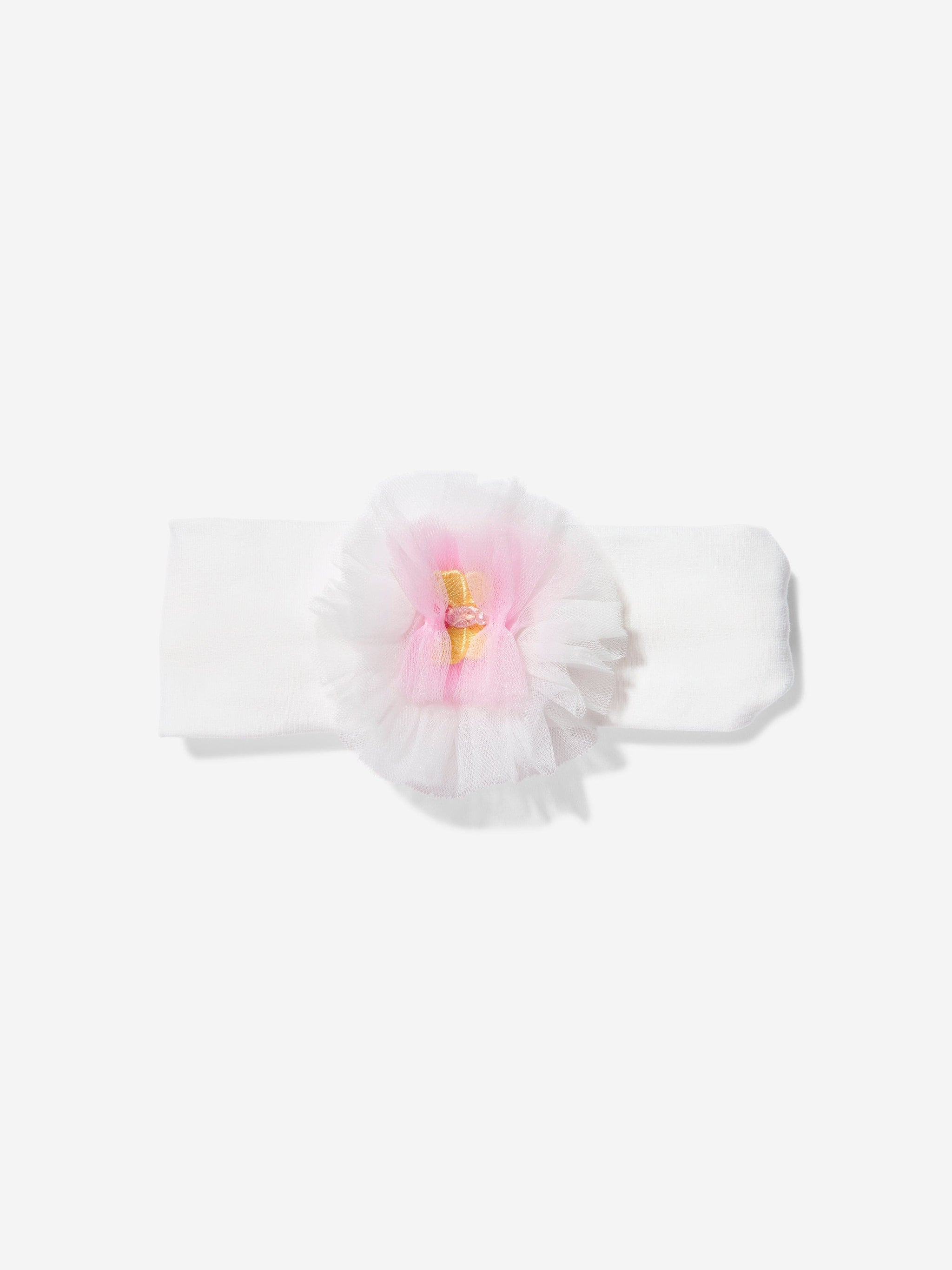 DRESS & Fleur Baby Girls Occasion Dress with Headband in Ivory