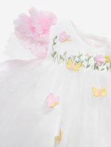 DRESS & Fleur Baby Girls Occasion Dress with Headband in Ivory