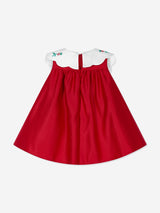 DRESS & Fleur Baby Girls Occasion Dress with Headband in Red