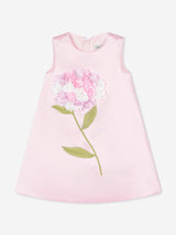 DRESS & Fleur Girls Flower Occasion Dress with Headband in Pink