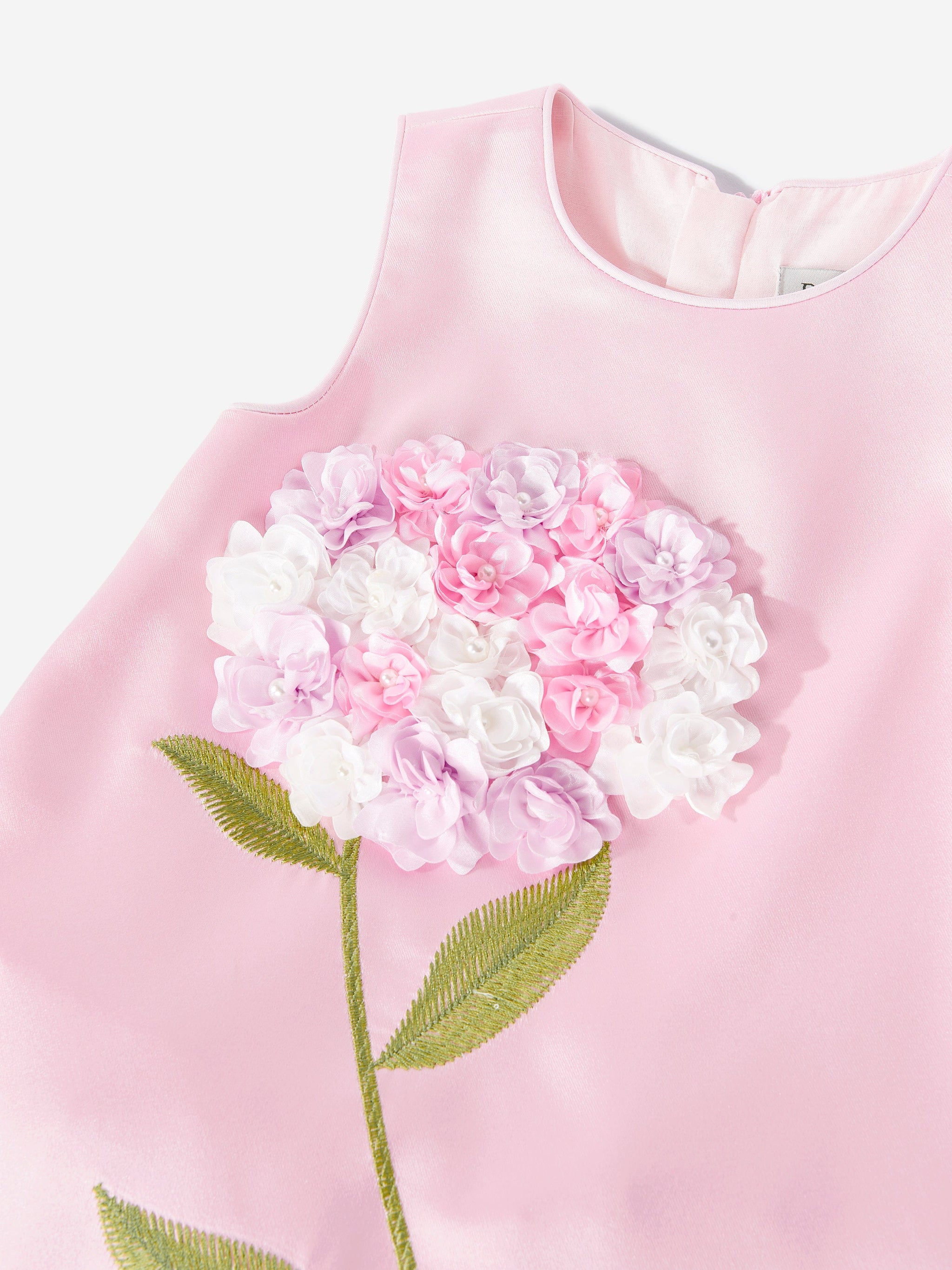 DRESS & Fleur Girls Flower Occasion Dress with Headband in Pink