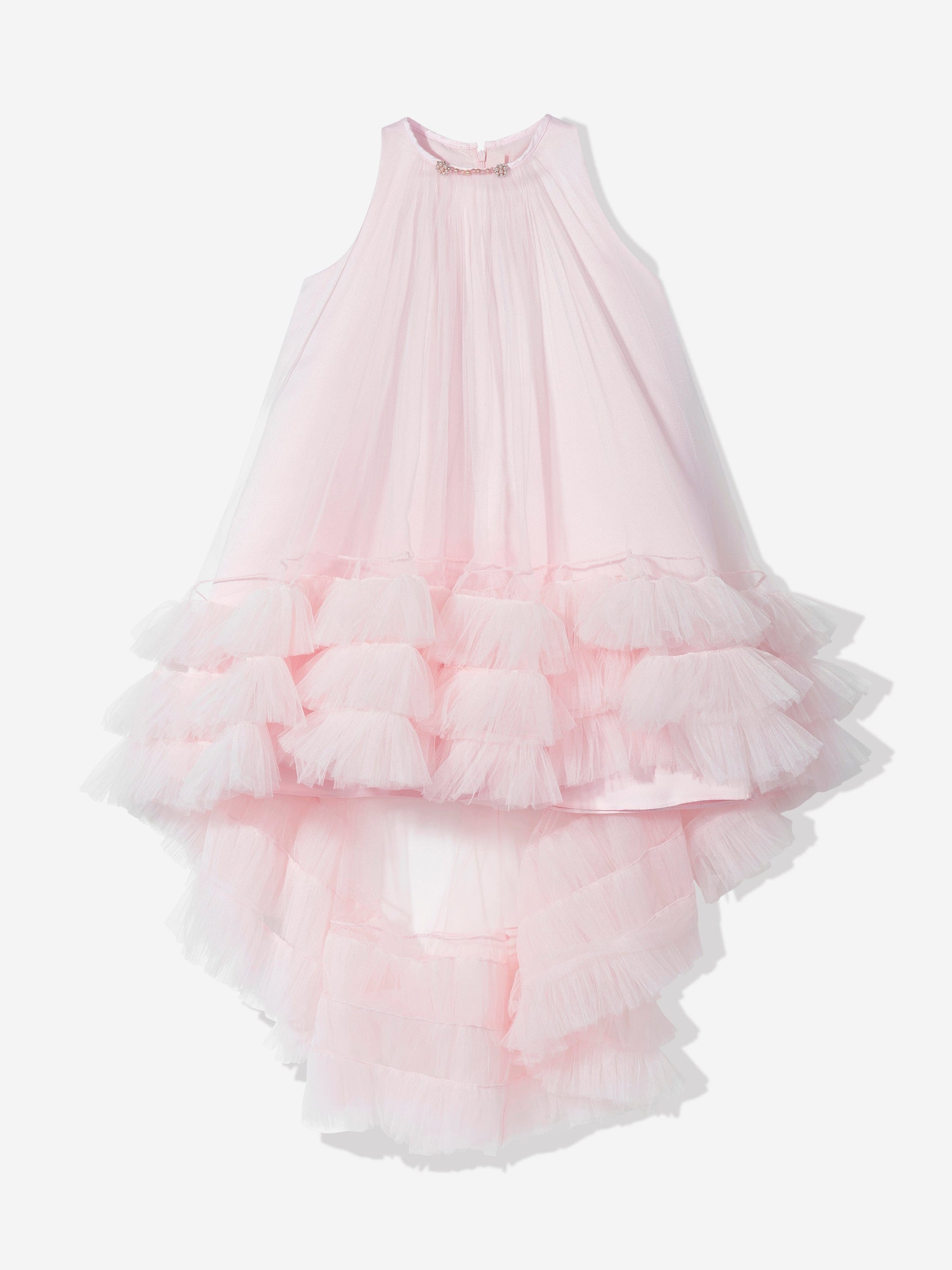 DRESS & Fleur Girls Occasion Dress and Cape Set in Pink