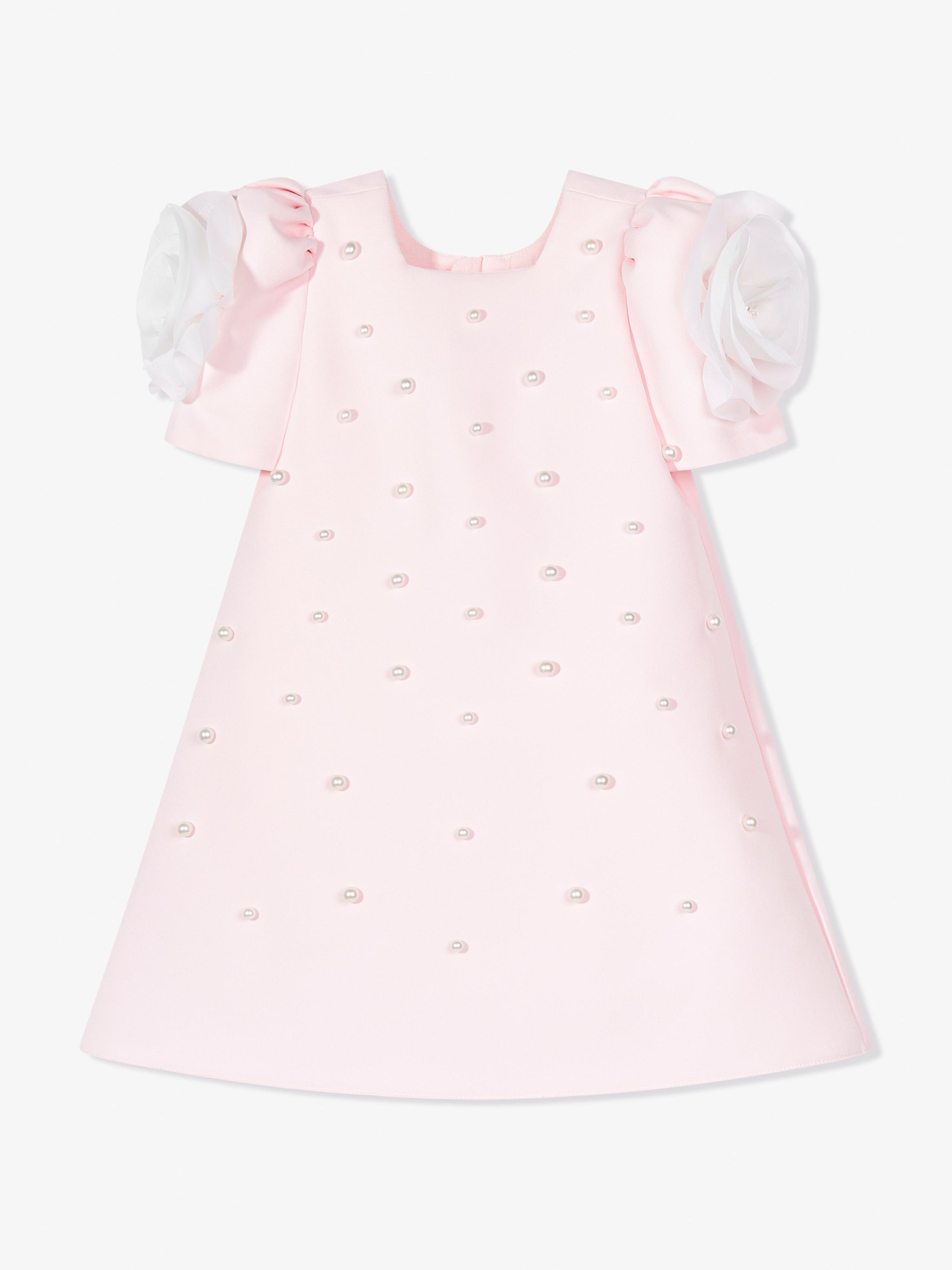 DRESS & Fleur Girls Flower Occasion Dress with Headband in Pink