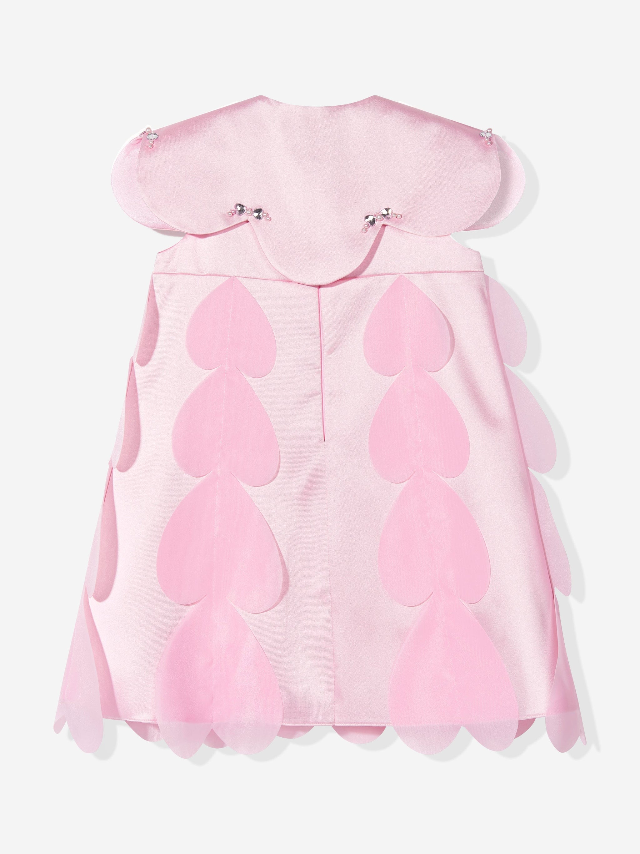 DRESS & Fleur Girls Heart Occasion Dress and Cape Set in Pink