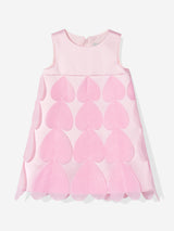 DRESS & Fleur Girls Heart Occasion Dress and Cape Set in Pink
