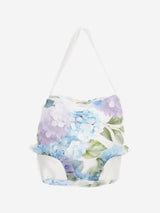 DRESS & Fleur Girls Floral Occasion Dress with Bag in Blue