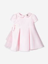 DRESS & Fleur Baby Girls Occasion Dress with Headband in Pink