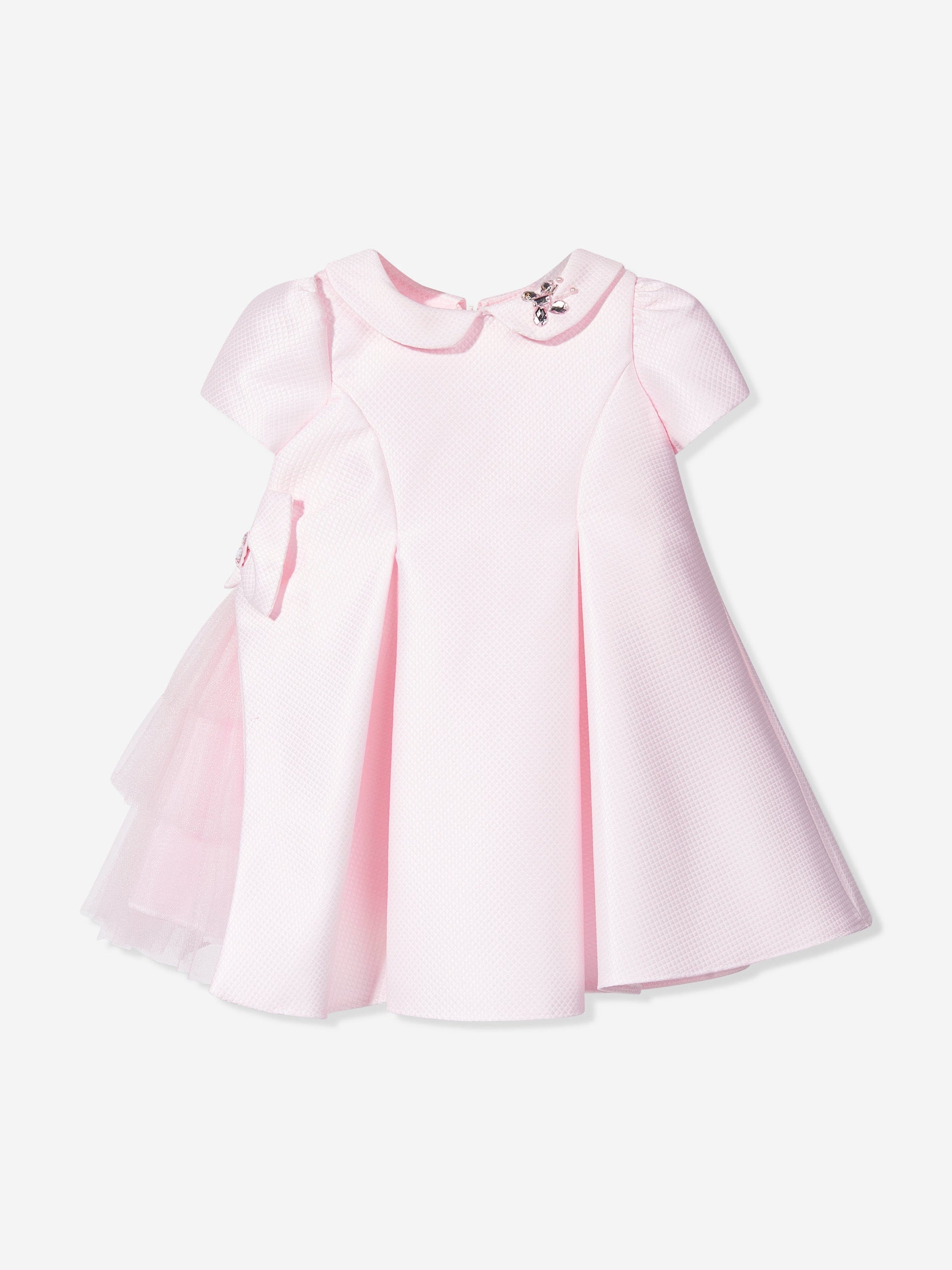 DRESS & Fleur Baby Girls Occasion Dress with Headband in Pink