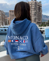 Monaco Heavyweight Hoodie Blue