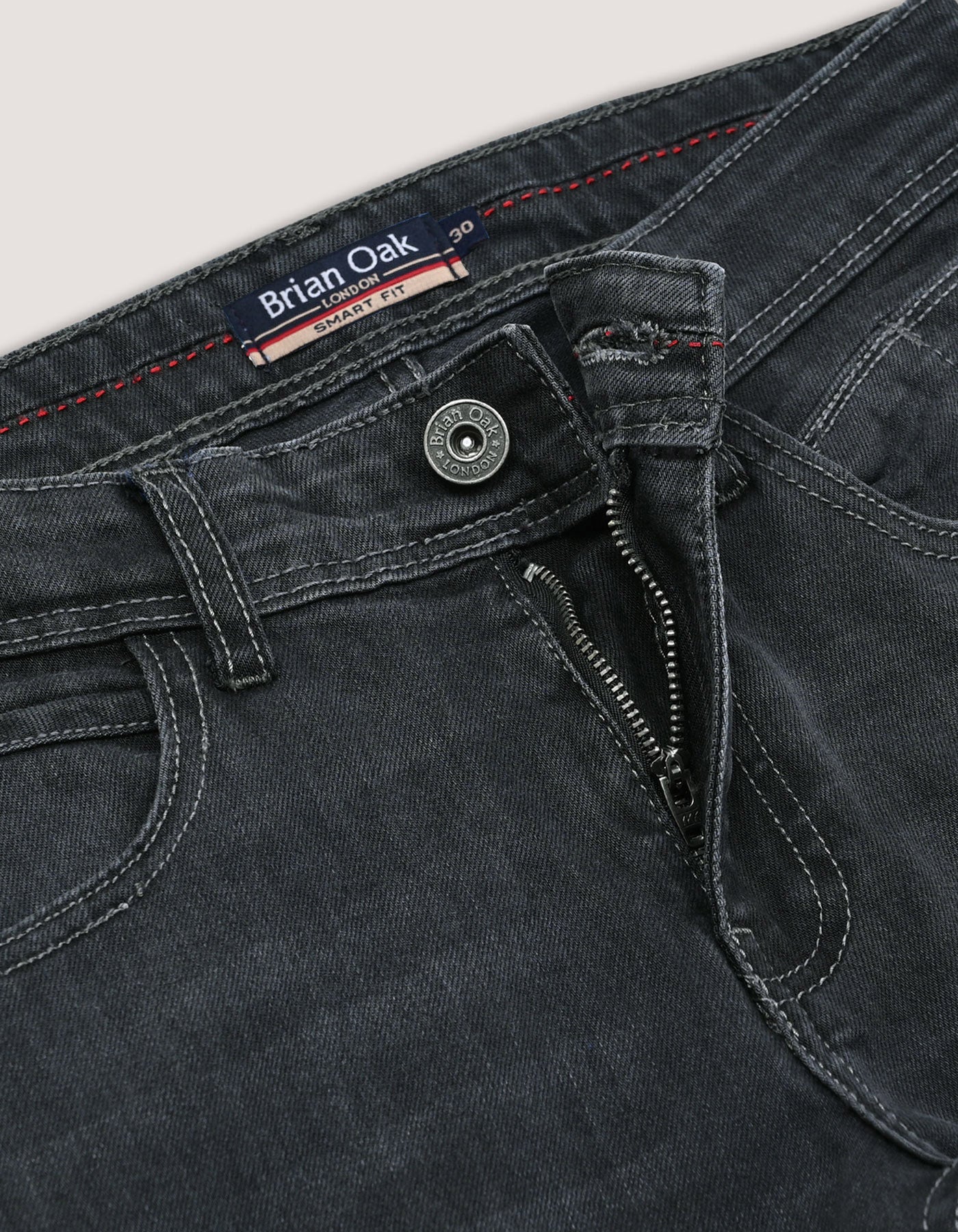 Classic Dark Grey Denim Jeans