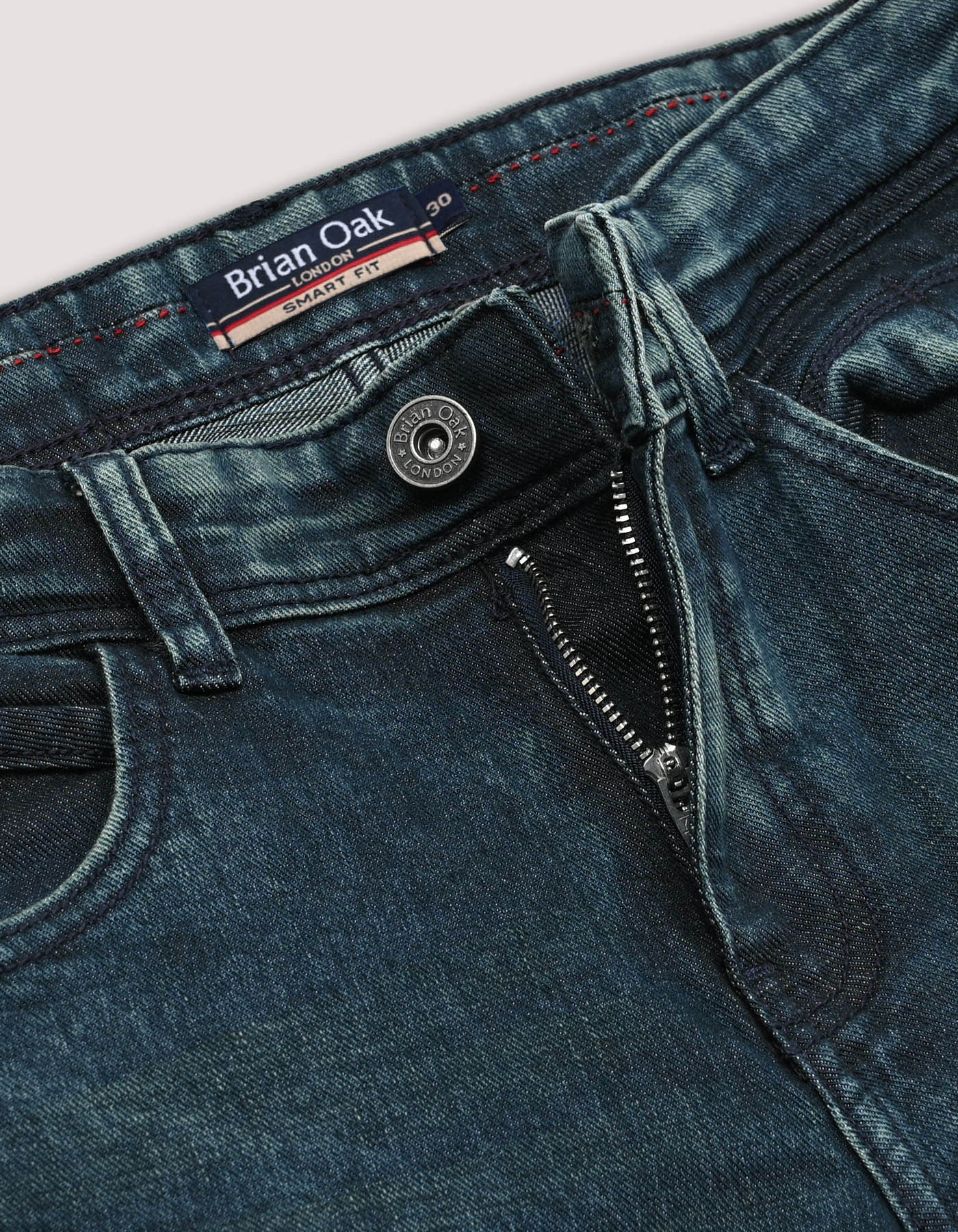 Classic Smart Jeans - Green Tint