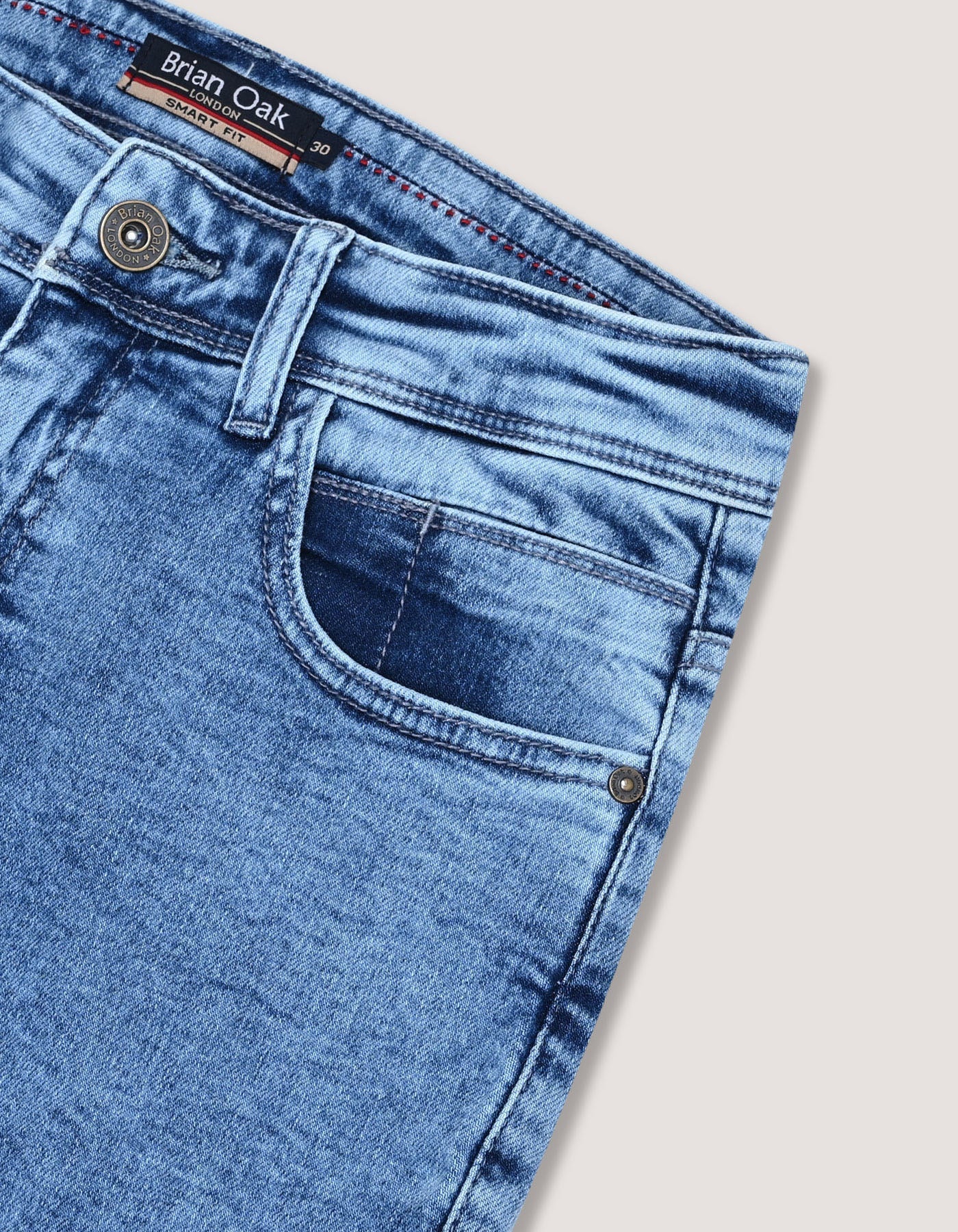 Smart Fit Light Blue Denim Jeans