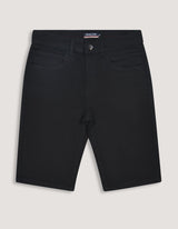 Black Smart Fit Denim Shorts