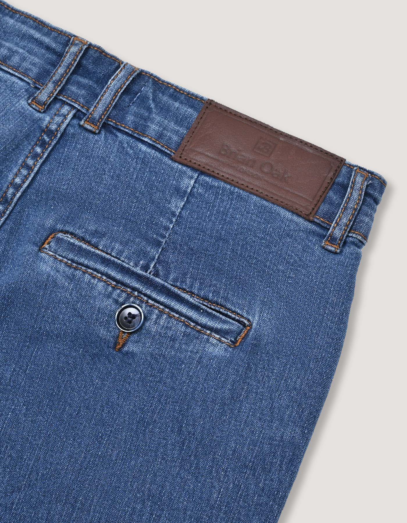 Blue Smart Fit Denim Shorts