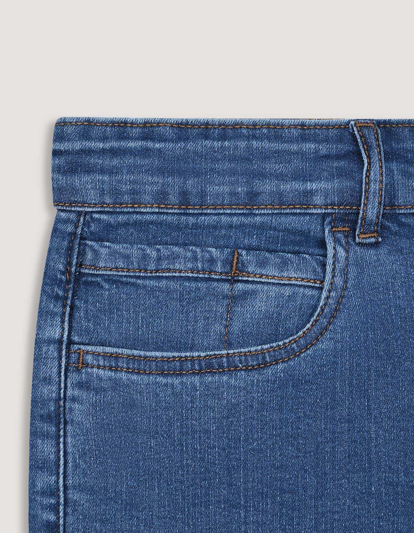 Blue Smart Fit Denim Shorts