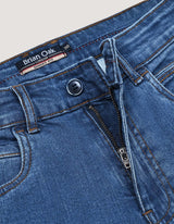 Blue Smart Fit Denim Shorts
