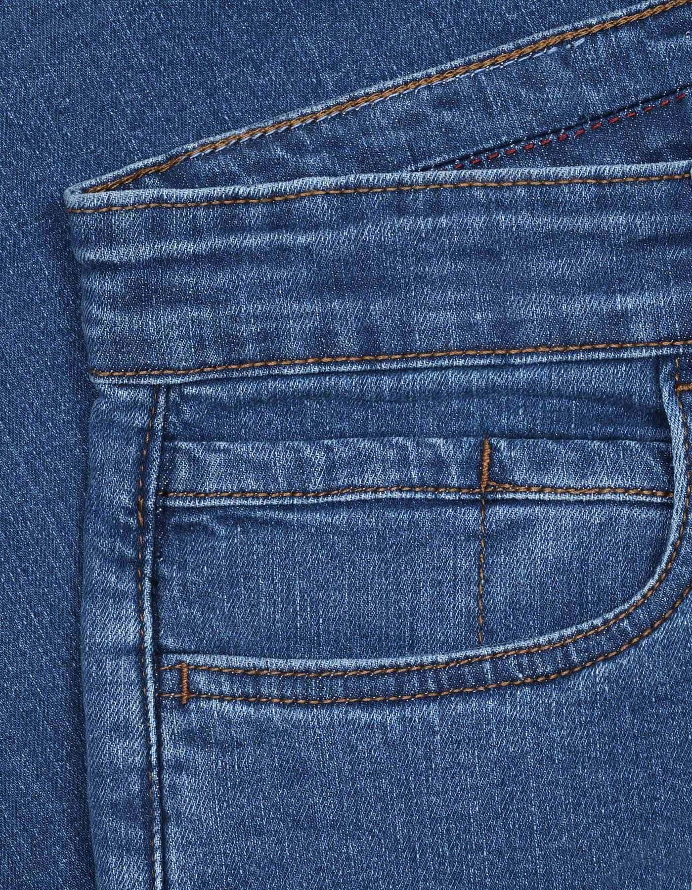 Blue Smart Fit Denim Shorts