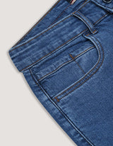 Blue Smart Fit Denim Shorts
