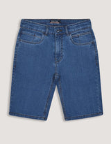 Blue Smart Fit Denim Shorts