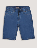 Blue Smart Fit Denim Shorts