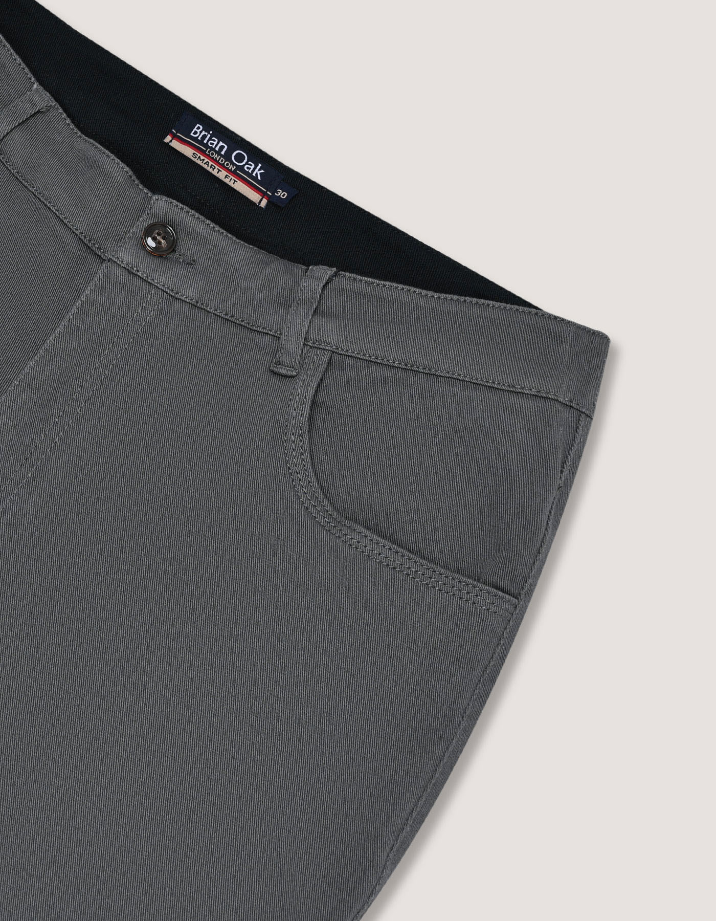 Grey Smart Fit Colour Denim