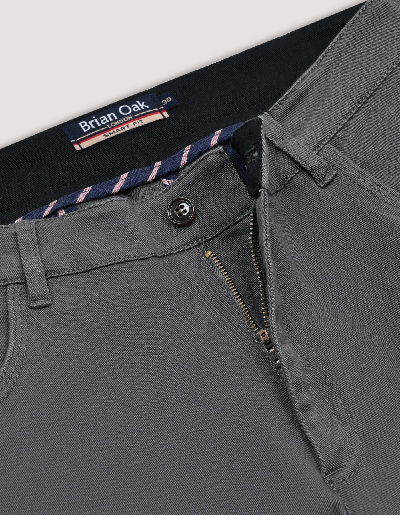 Grey Smart Fit Colour Denim