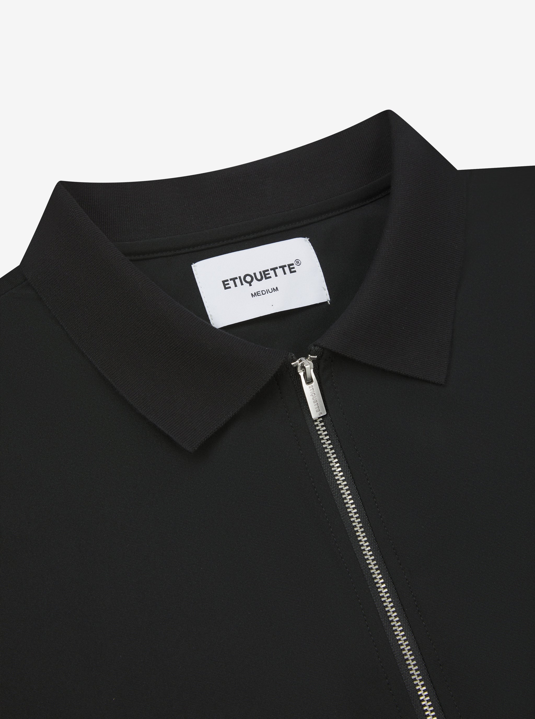 Double Zip Overshirt - Black