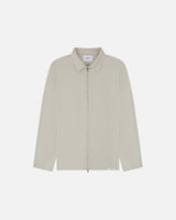 Double Zip Overshirt - Light Grey