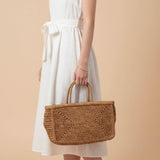 Clipa (Medium) Raffia Beach Tote Bag