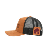 Villager Roots Trucker Hat – Suede & Mesh Snapback