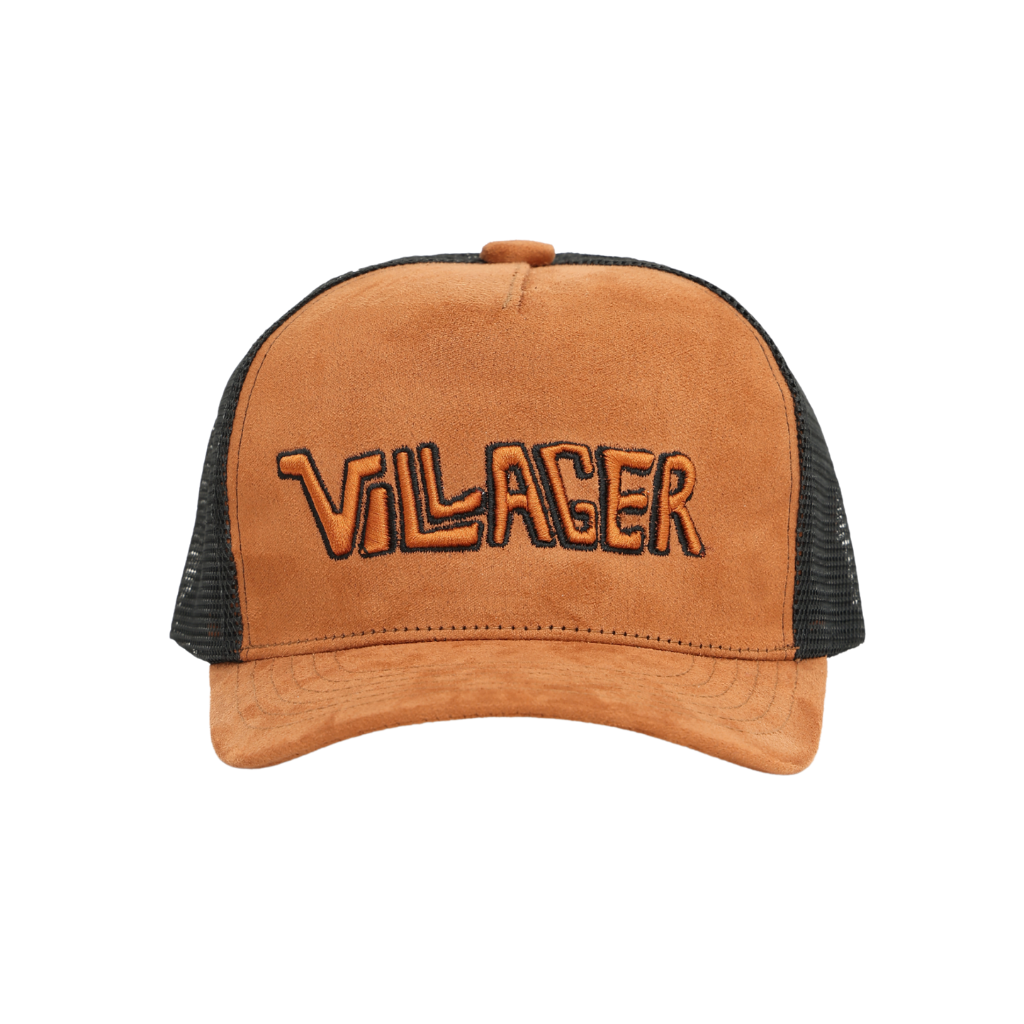 Villager Roots Trucker Hat – Suede & Mesh Snapback