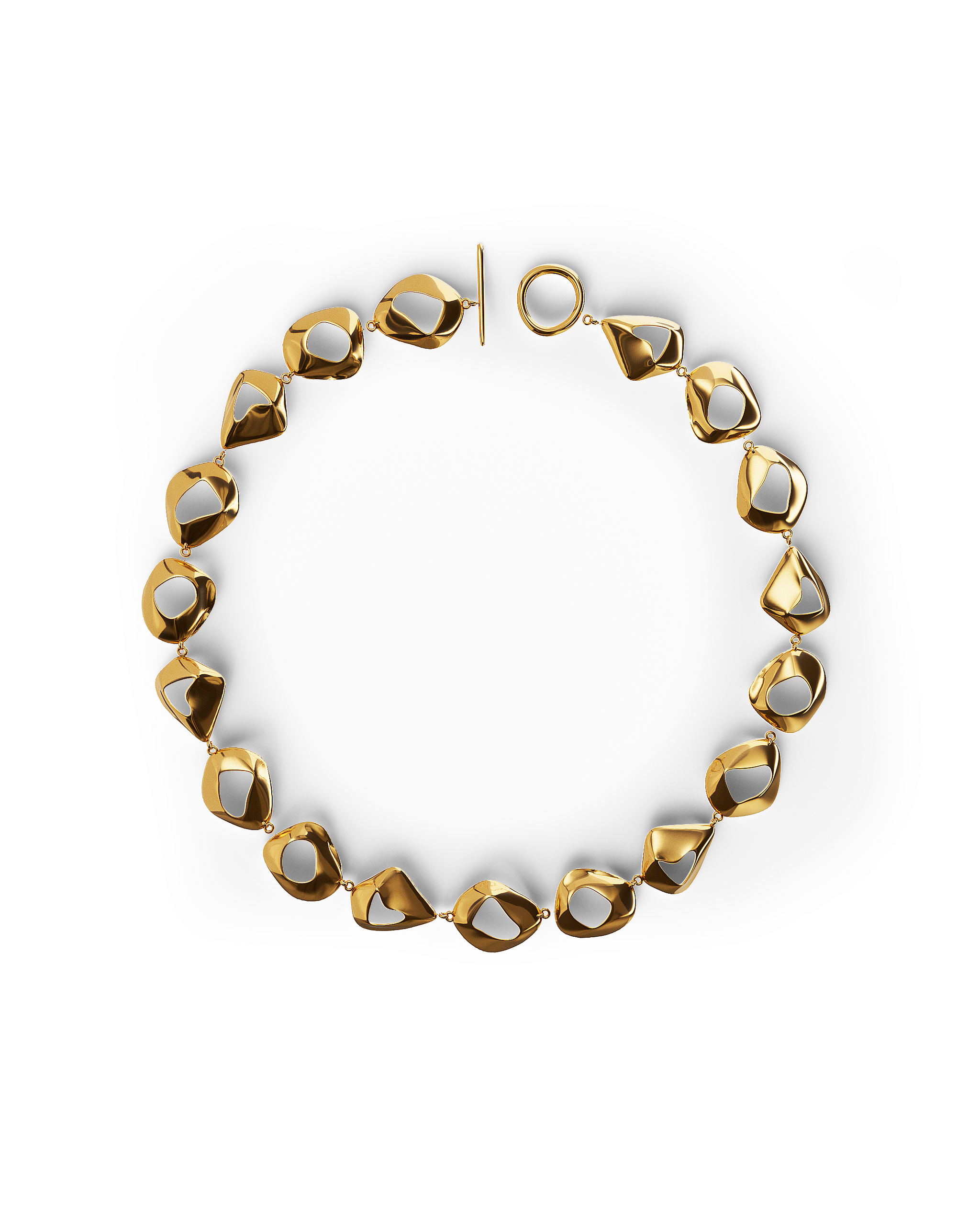 Élan Sculpted Necklace | Gold Vermeil
