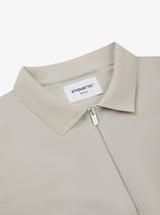 Double Zip Overshirt - Light Grey