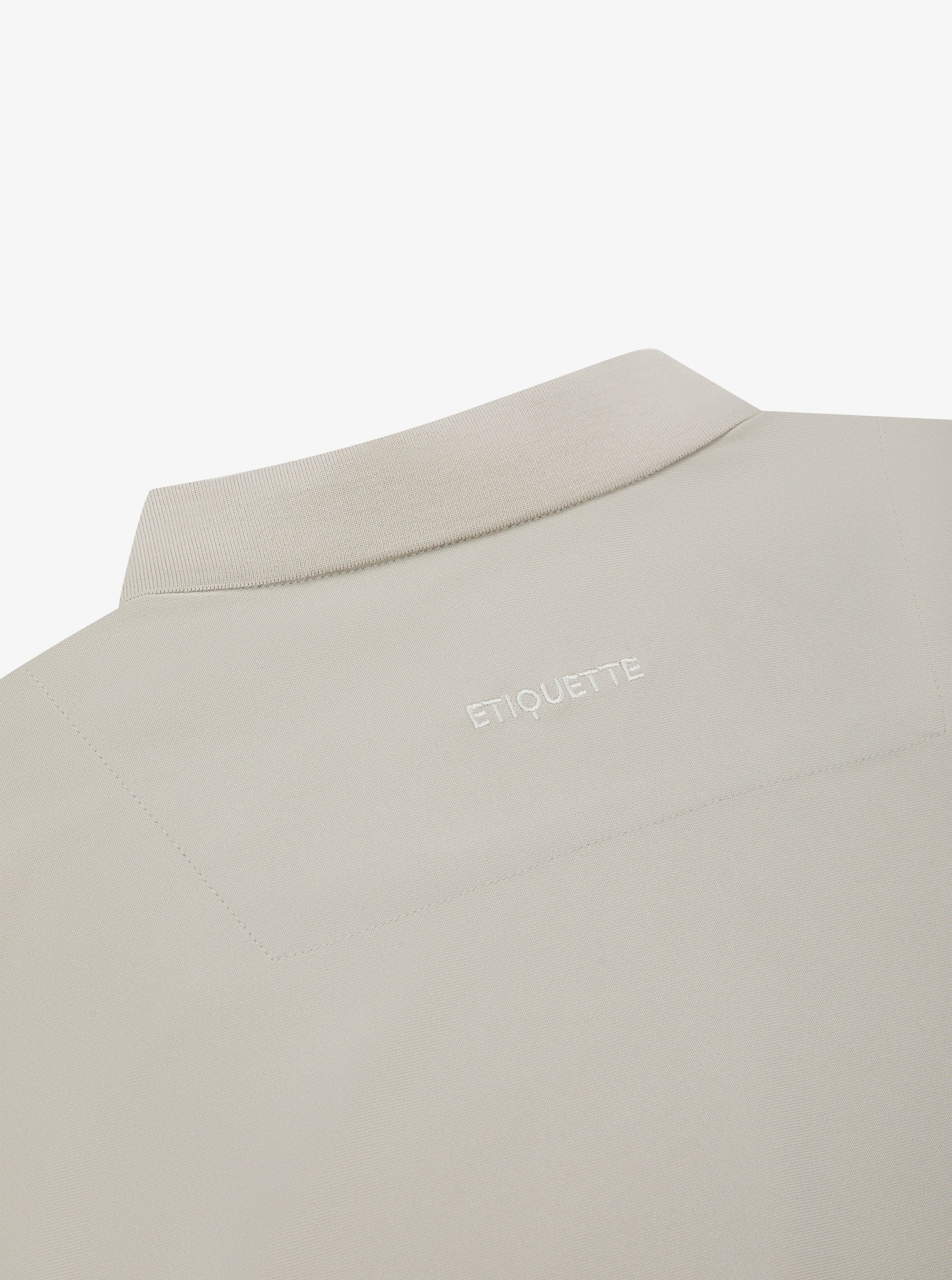 Double Zip Overshirt - Light Grey