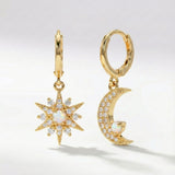 Esmae Moon & Star Earrings | 14K Gold Plated