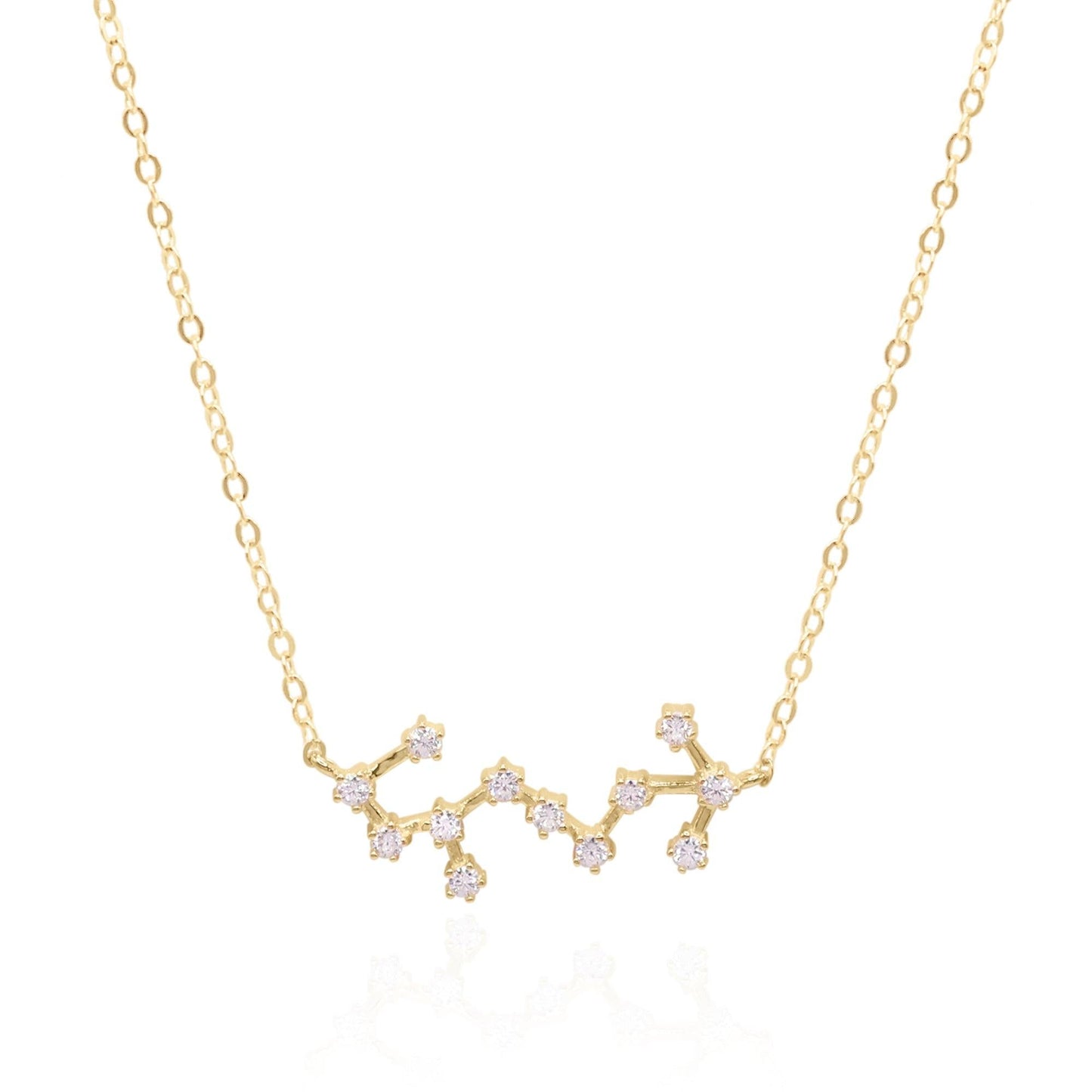 Esphyr Constellation Zodiac Necklace | 18K Gold Plated