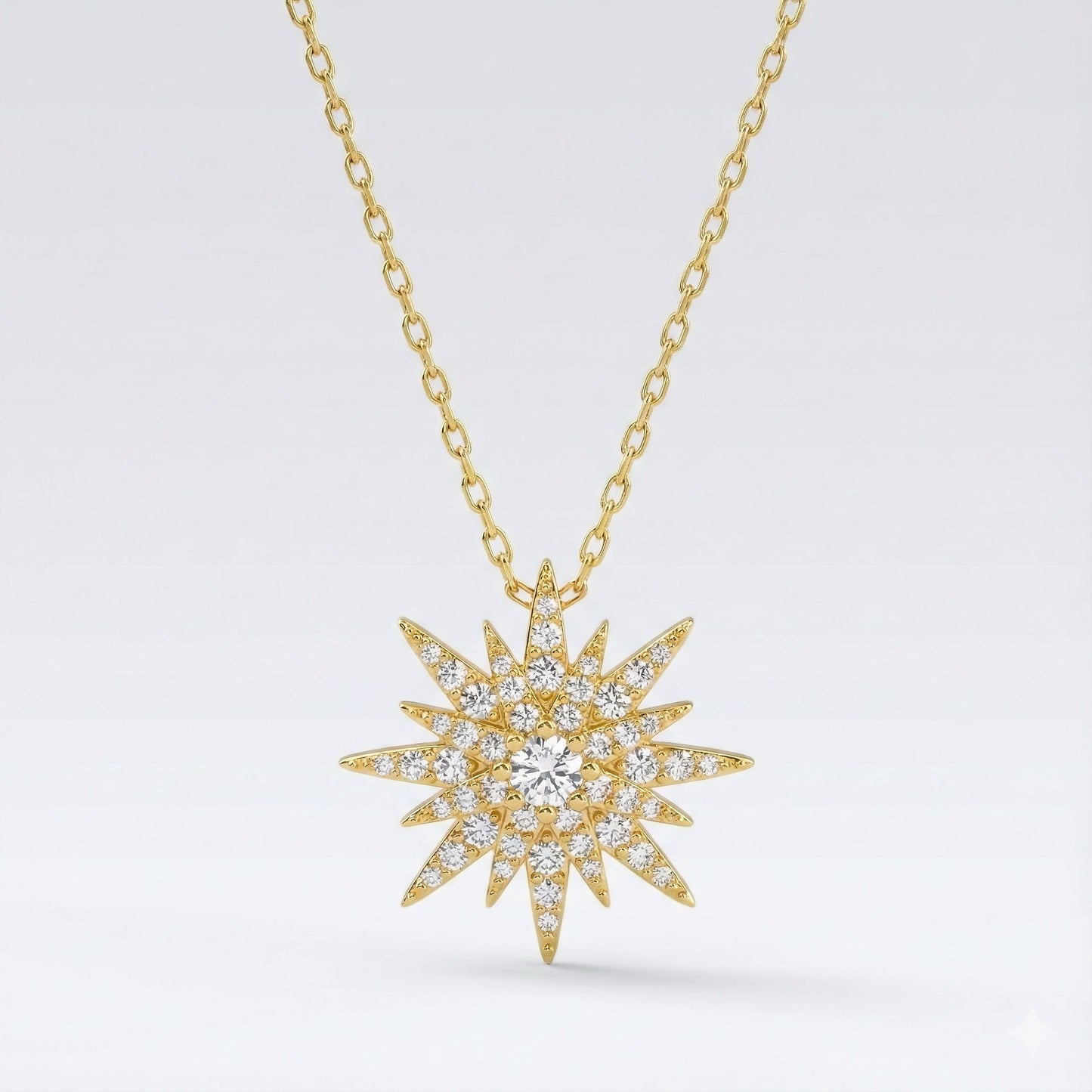 Estella Starburst Necklace | 18k Gold Plated