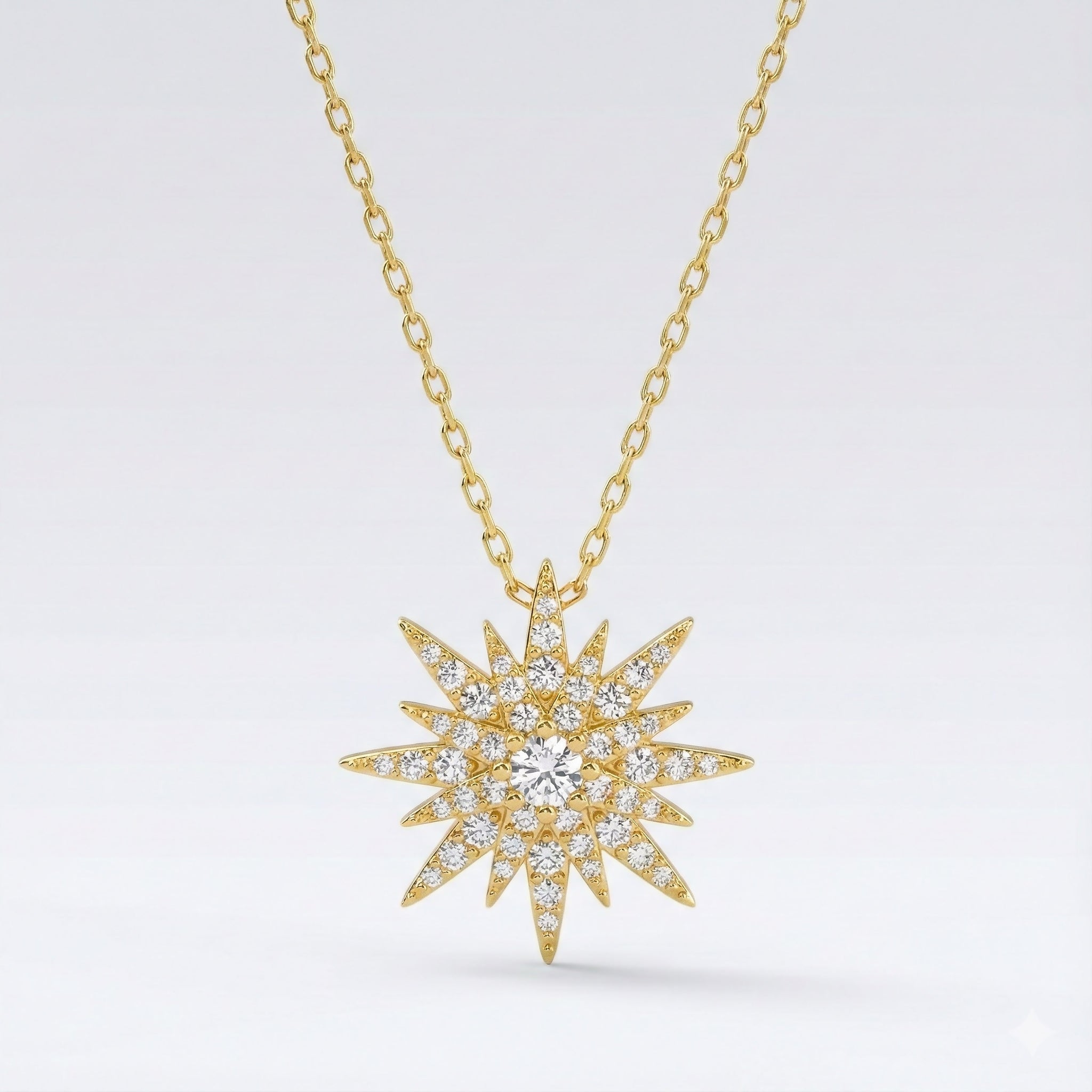 Estella Starburst Necklace | 18k Gold Plated