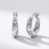 Esti Star Hoop Earrings | Silver
