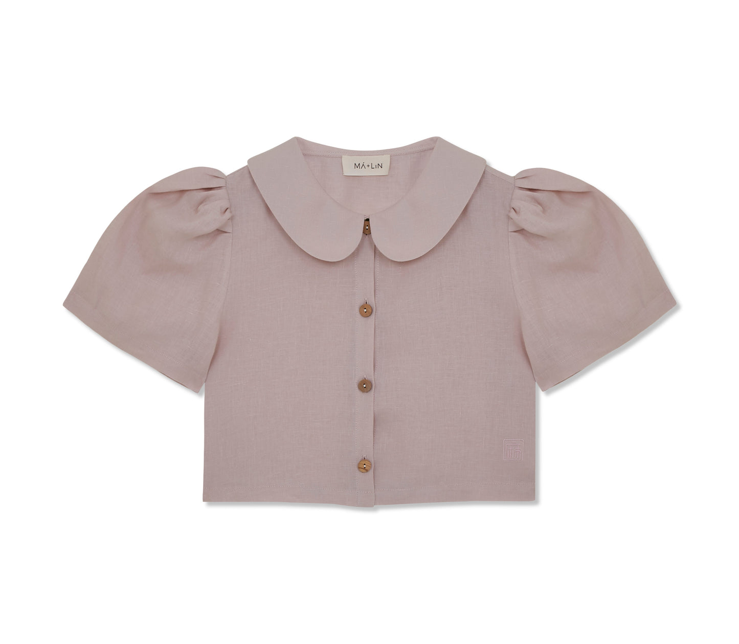 Frances Linen Cropped Blouse  - Primrose - Delivery from April 2026