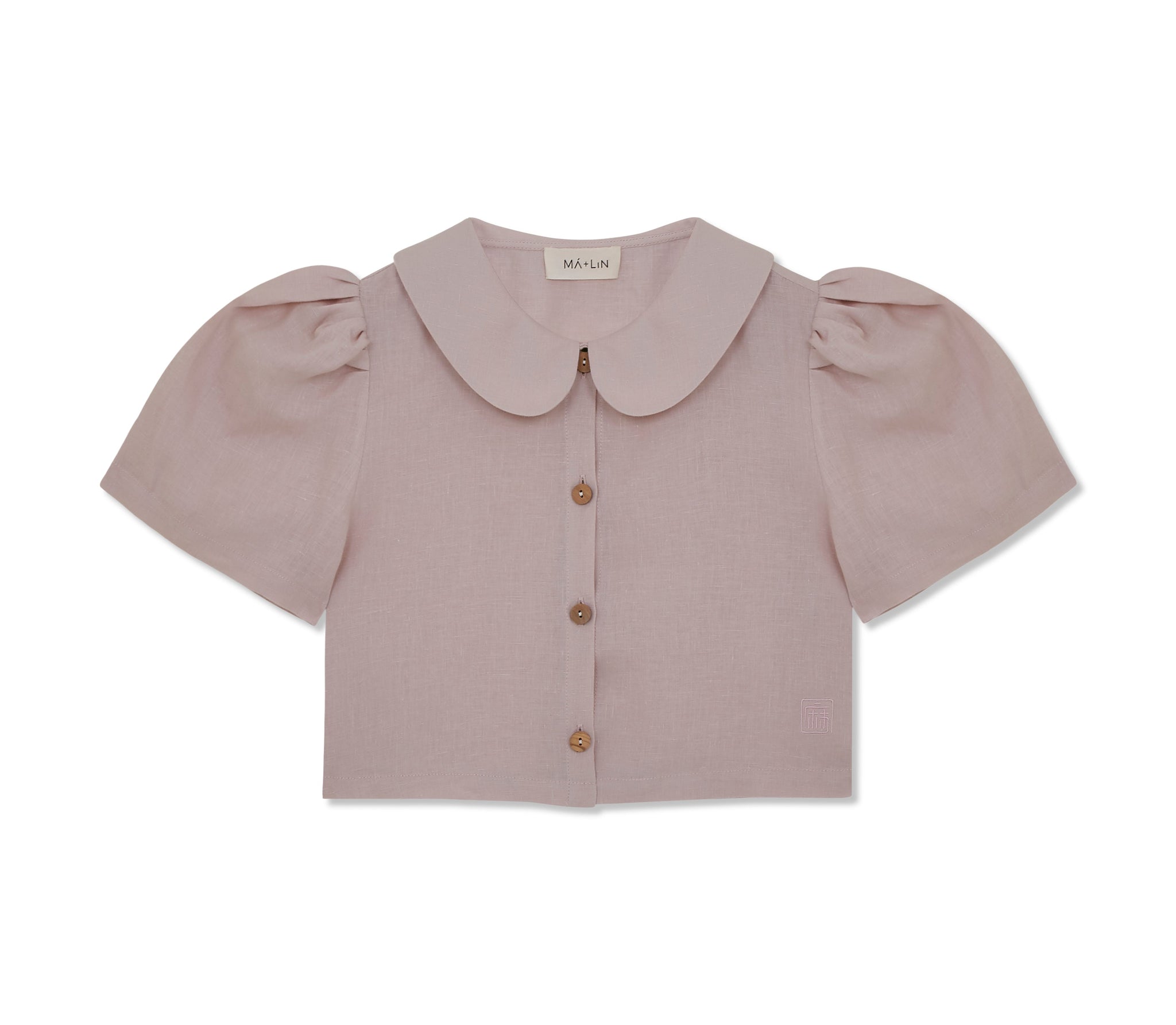 Frances Linen Cropped Blouse  - Primrose - Delivery from April 2026