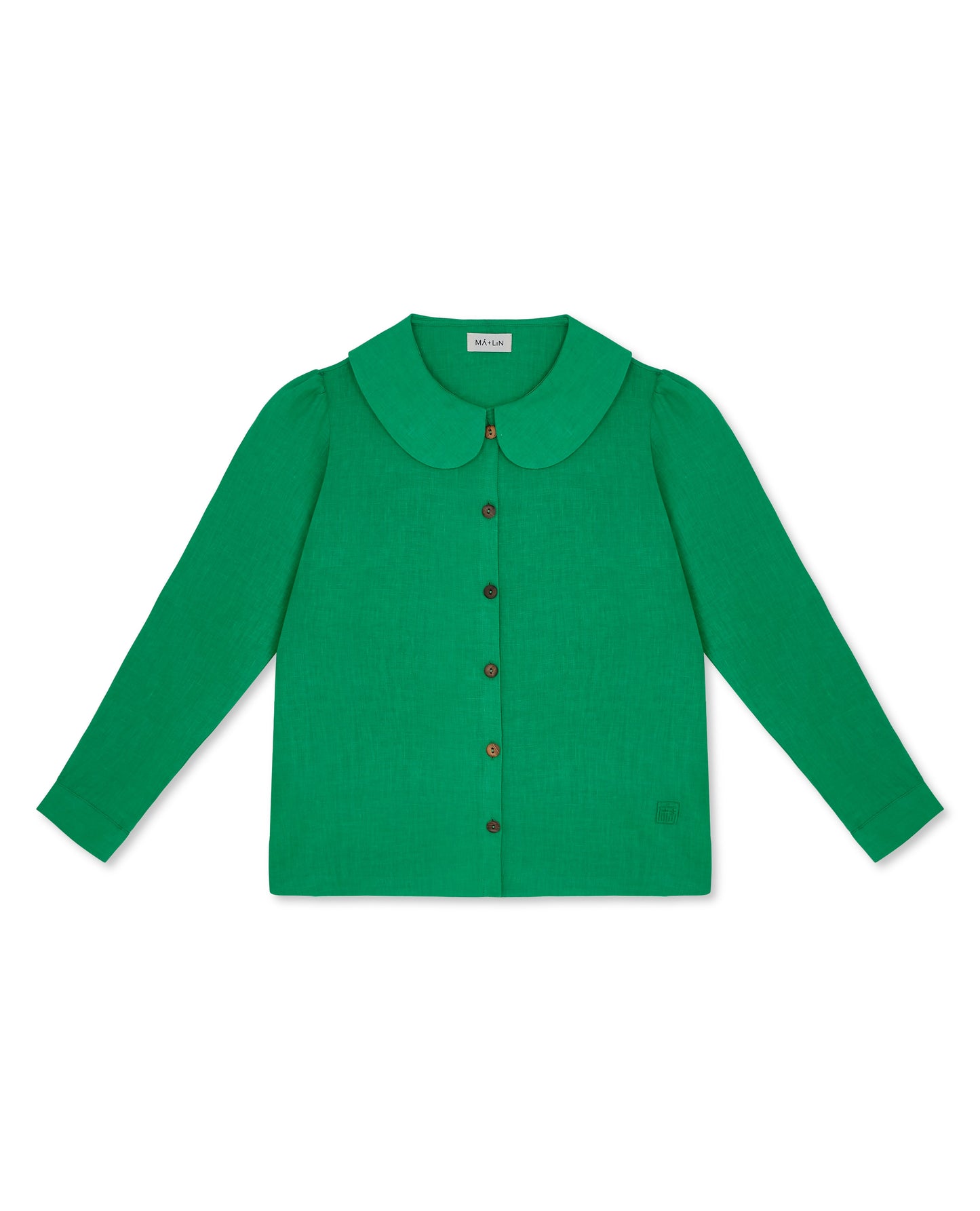 Claudine Linen Blouse  - Jade