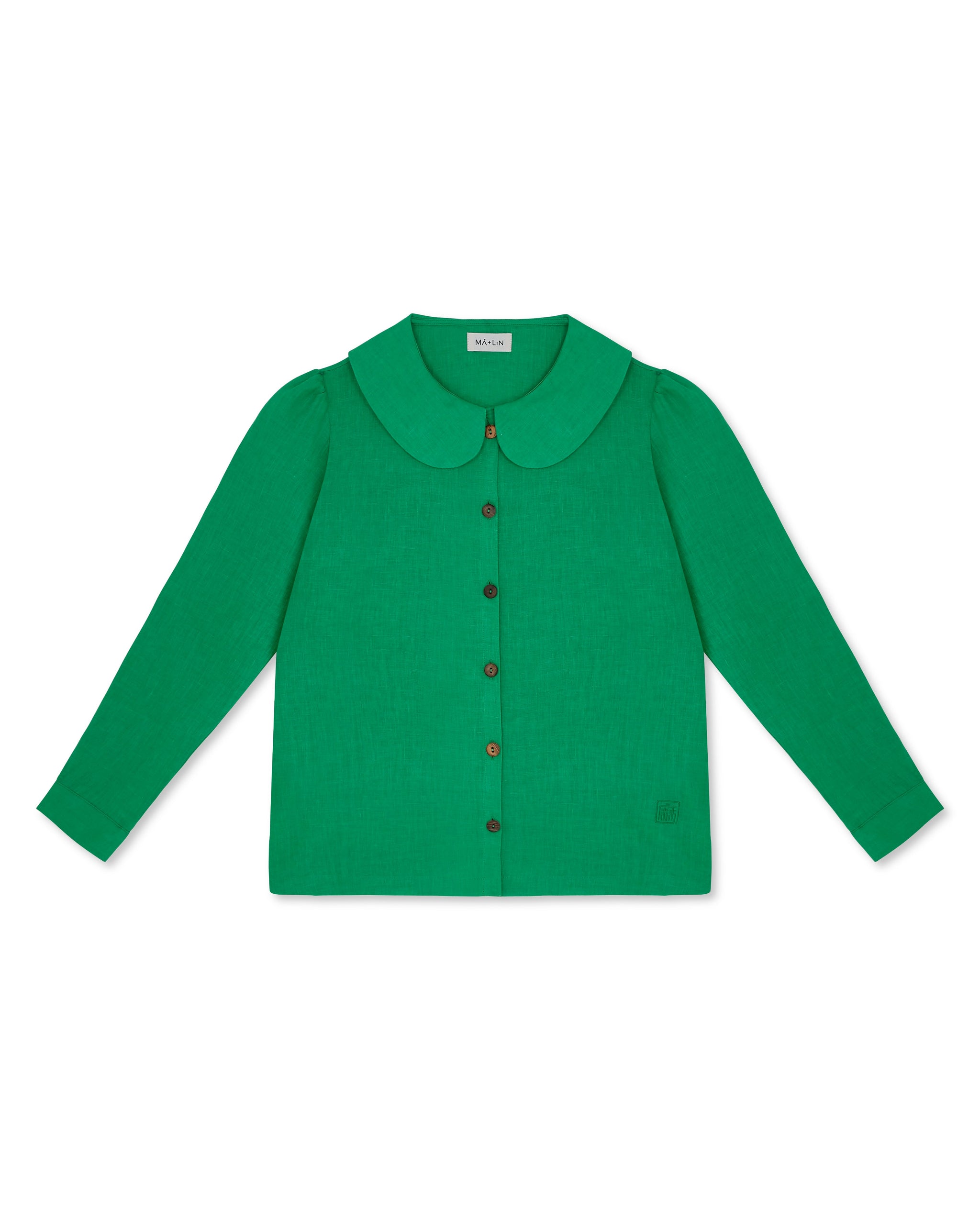Claudine Linen Blouse  - Jade