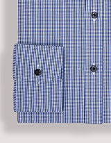 Navy Mini Check Shirt