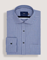Navy Mini Check Shirt
