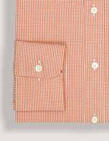 Orange Mini Check Shirt