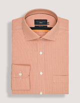 Orange Mini Check Shirt