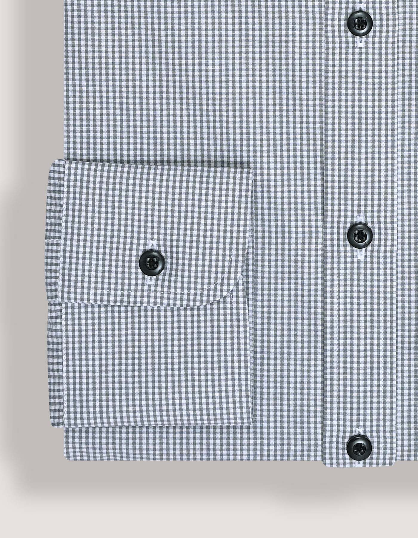Grey Mini Check Shirt
