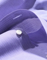Purple Houndstooth Check Shirt