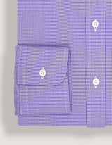 Purple Houndstooth Check Shirt